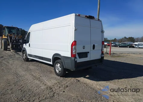 2018 Ram Promaster 2500 High Roof 159 Wb z USA, uszkodzony, nr VIN 3C6TRVDG0JE139231